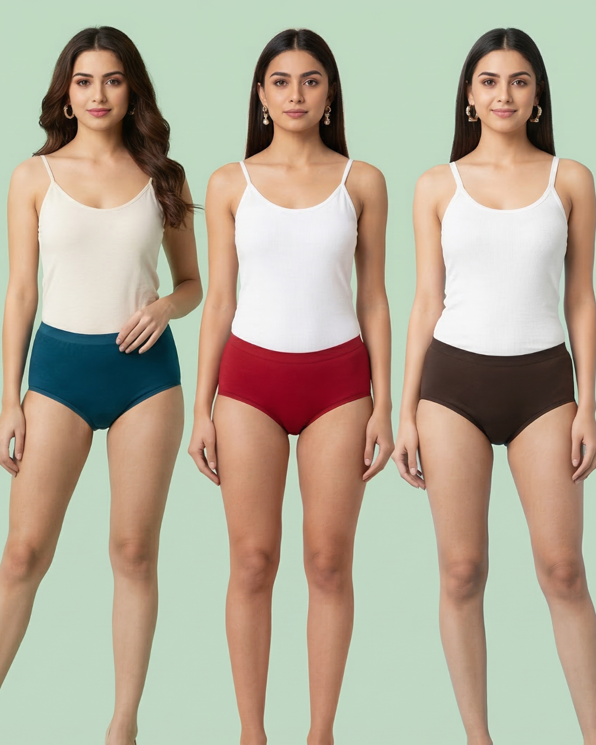 Cotton Panty Combo – Stylish Pop Colors | Pack of 3 | ve1gib-3k.myshopify.com