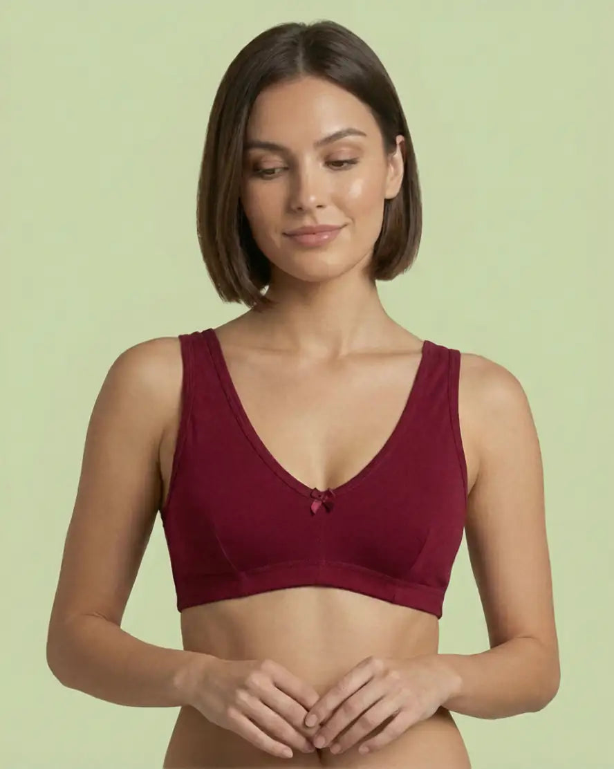 Cotton Sports Bra – Soft Stretch Comfort Fit | ve1gib-3k.myshopify.com