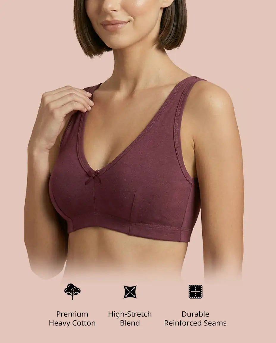 Cotton Sports Bra – Soft Stretch Comfort Fit | ve1gib-3k.myshopify.com