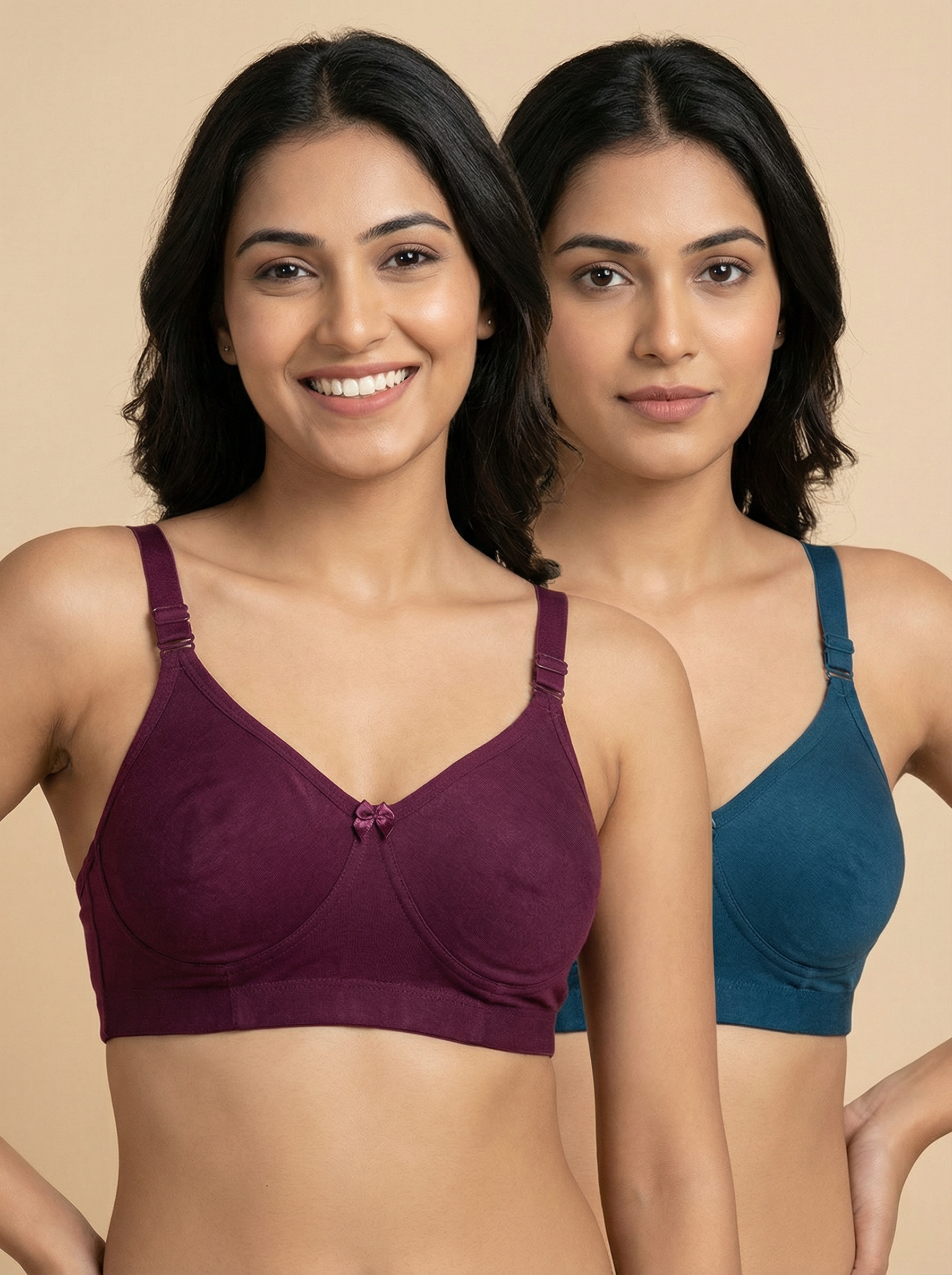 Moulded C Cup Bra – Royal Bold Duo | Pack of 2 | ve1gib-3k.myshopify.com