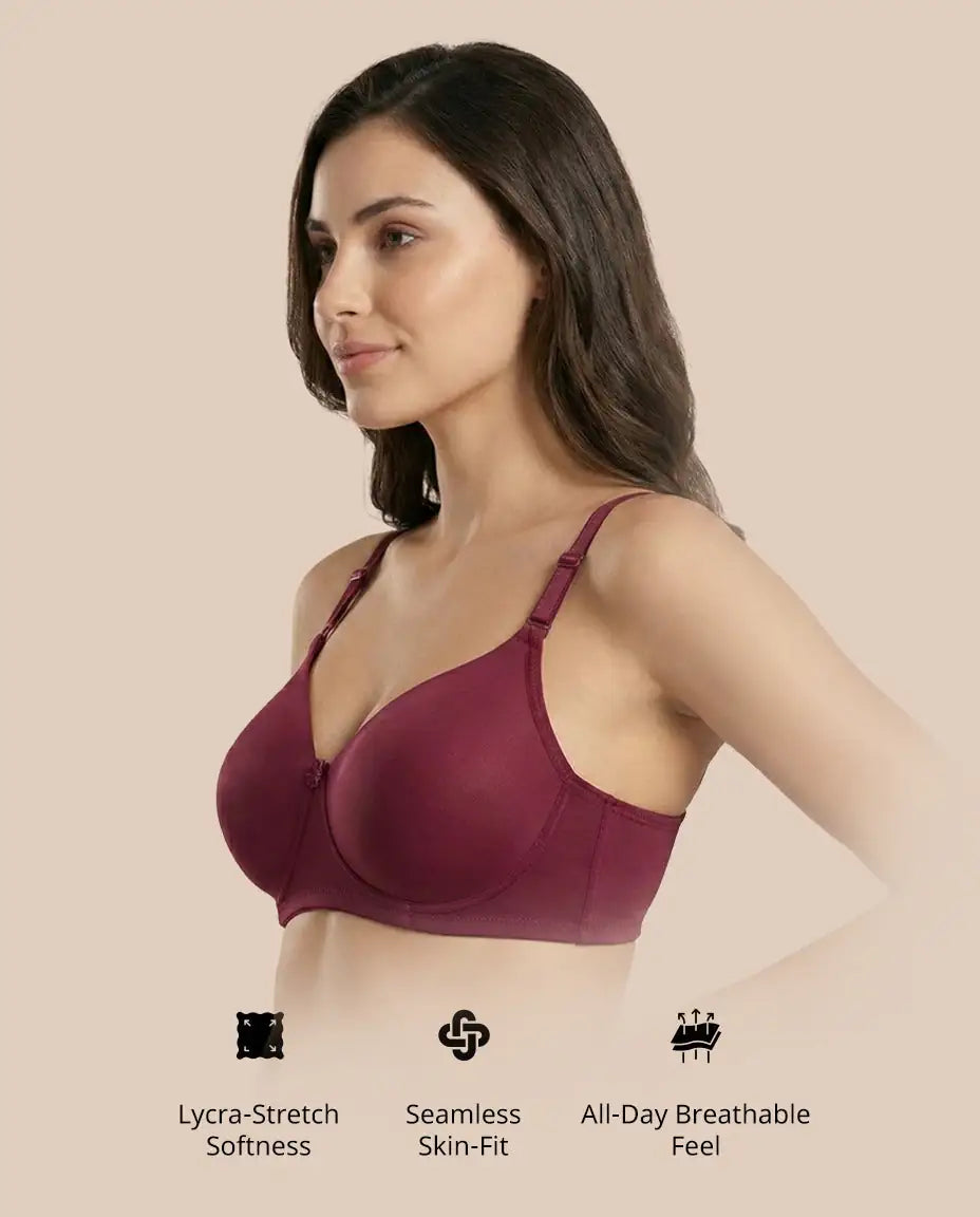 Stretch Lycra Padded Bra – Daily Comfort Wear | ve1gib-3k.myshopify.com