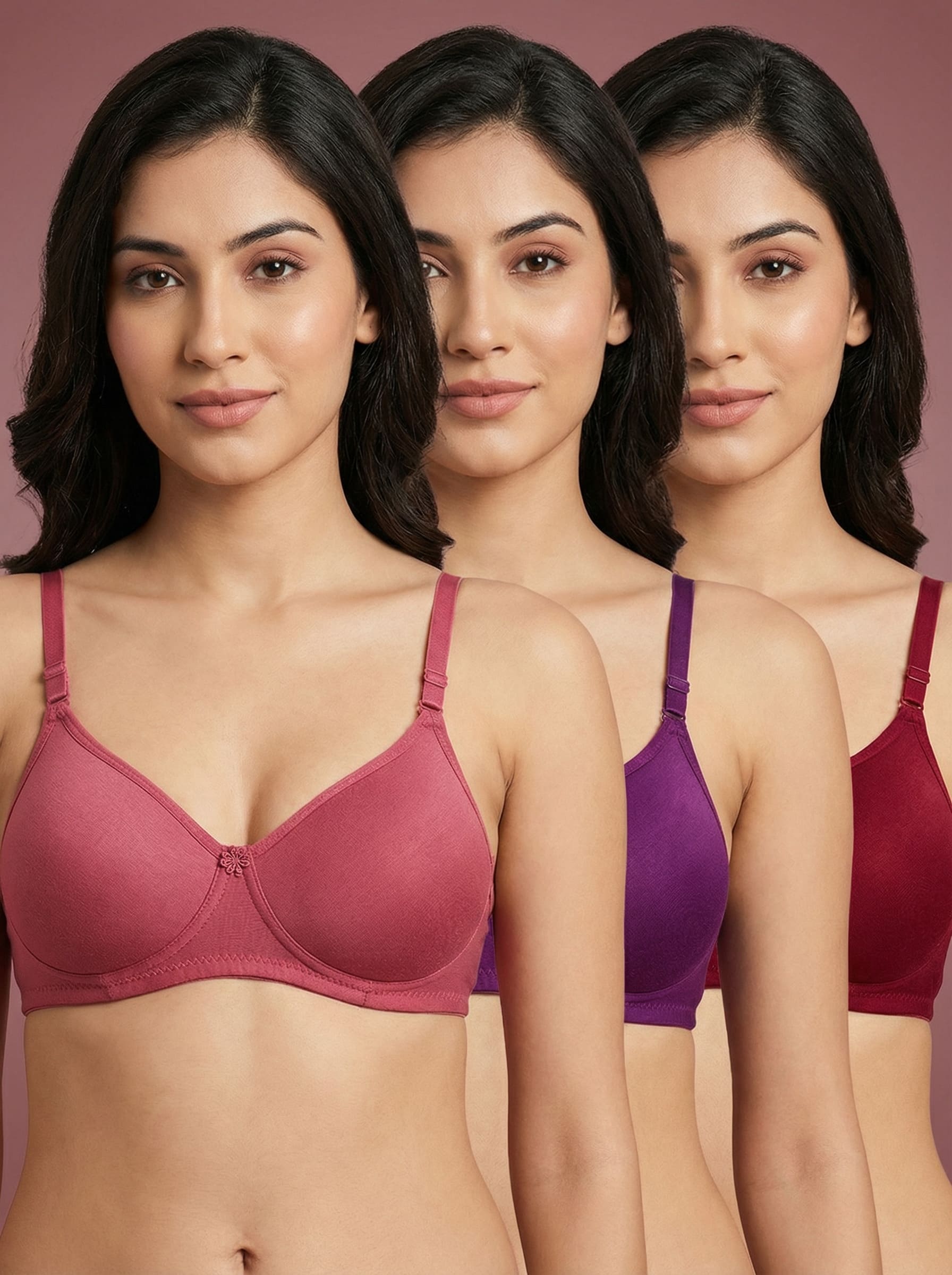 Cotton Padded Bra – Party Ready | Pack of 3