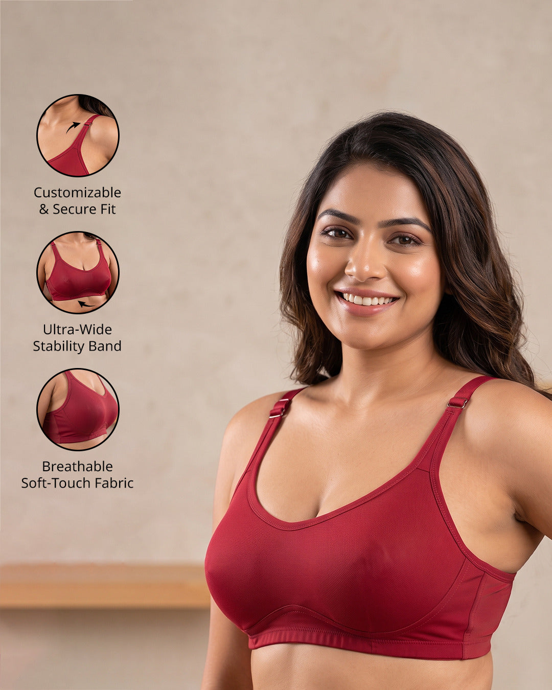 Plus Size Lightly Padded Bra | Forest Flame Duo | Pack of 2