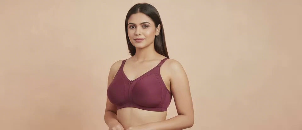 Full Coverage Cotton Blend Bra – Comfortable Fit